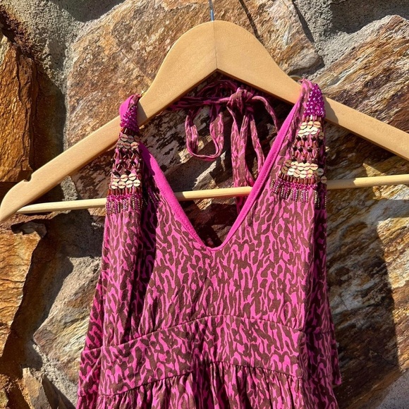 Y2K girly grunge Victoria’s Secret cheetah print pink lingerie mini dress XL - Picture 2 of 10